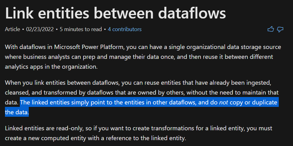 Linked entity data gets refreshed/duplicated for d... - Microsoft ...