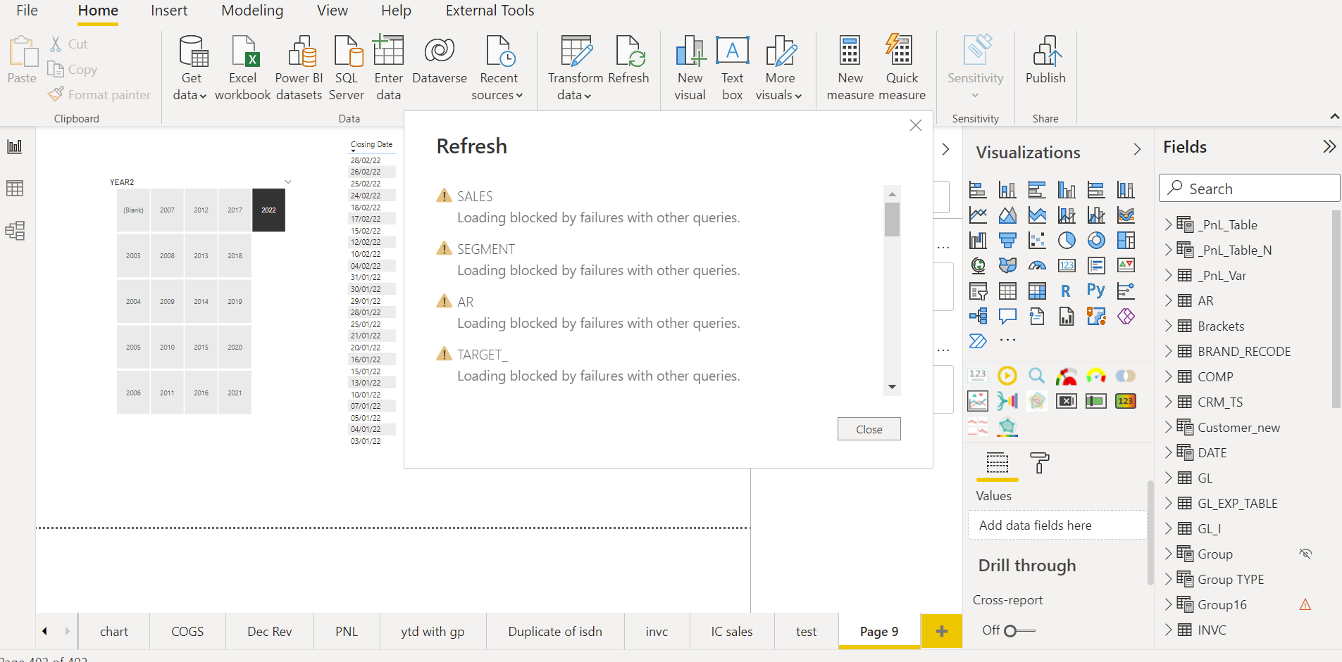 Solved: Suddenly today i am unable to refresh my data . - Microsoft ...