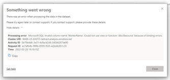 Solved: Re: Microsoft Sql: Invalid Column Name Error - Microsoft Fabric  Community