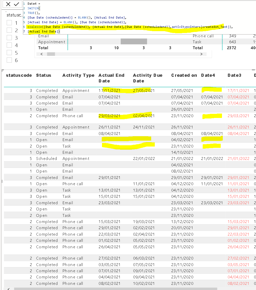 Solved: Replace two blank date fields with another date co ...