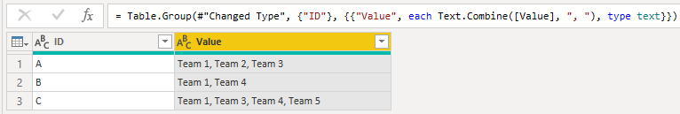 Solved: Combining Rows based on the ID of that table - Microsoft Fabric ...