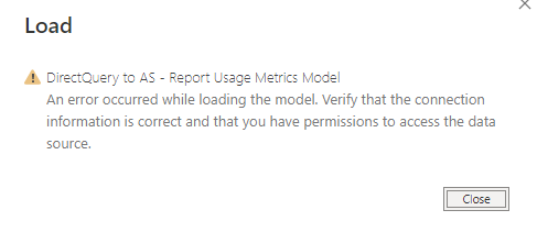 error in direct query to AS - Microsoft Fabric Community