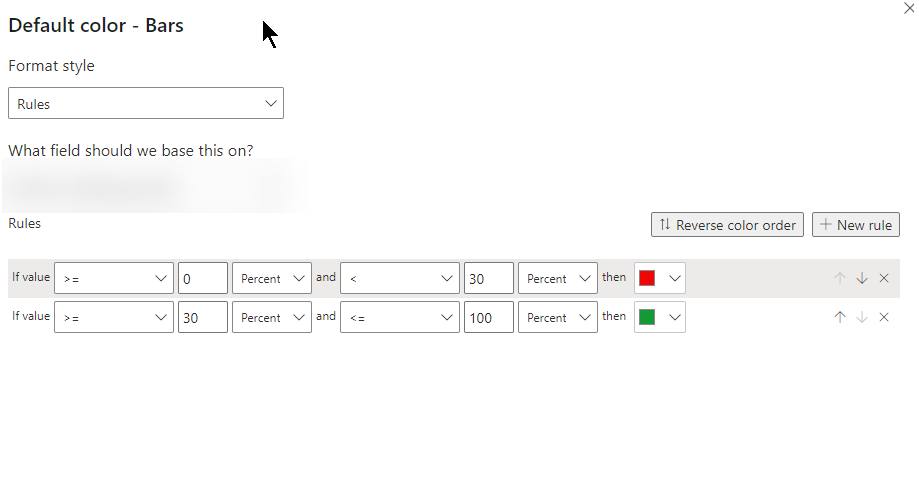 Data Bars conditional formatting Error - Microsoft Fabric Community