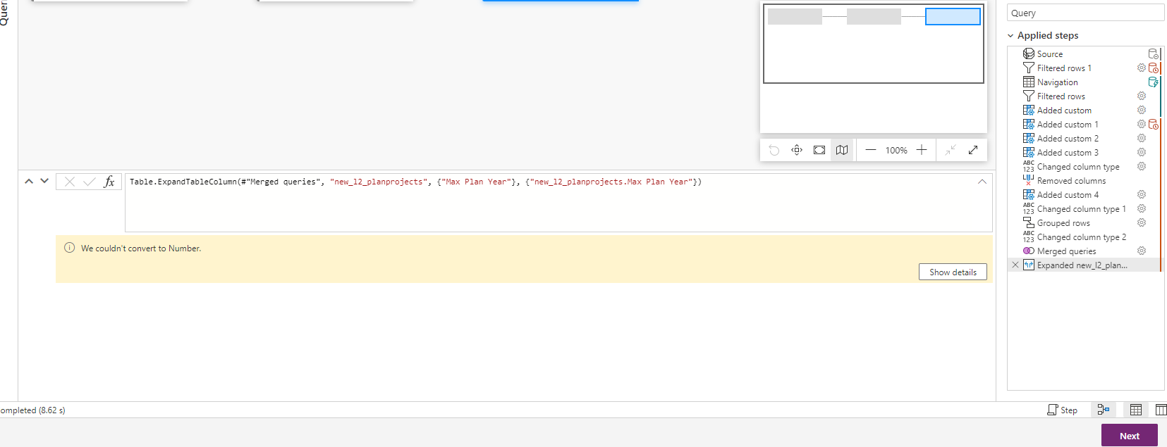 Solved: Query Error - Microsoft Fabric Community