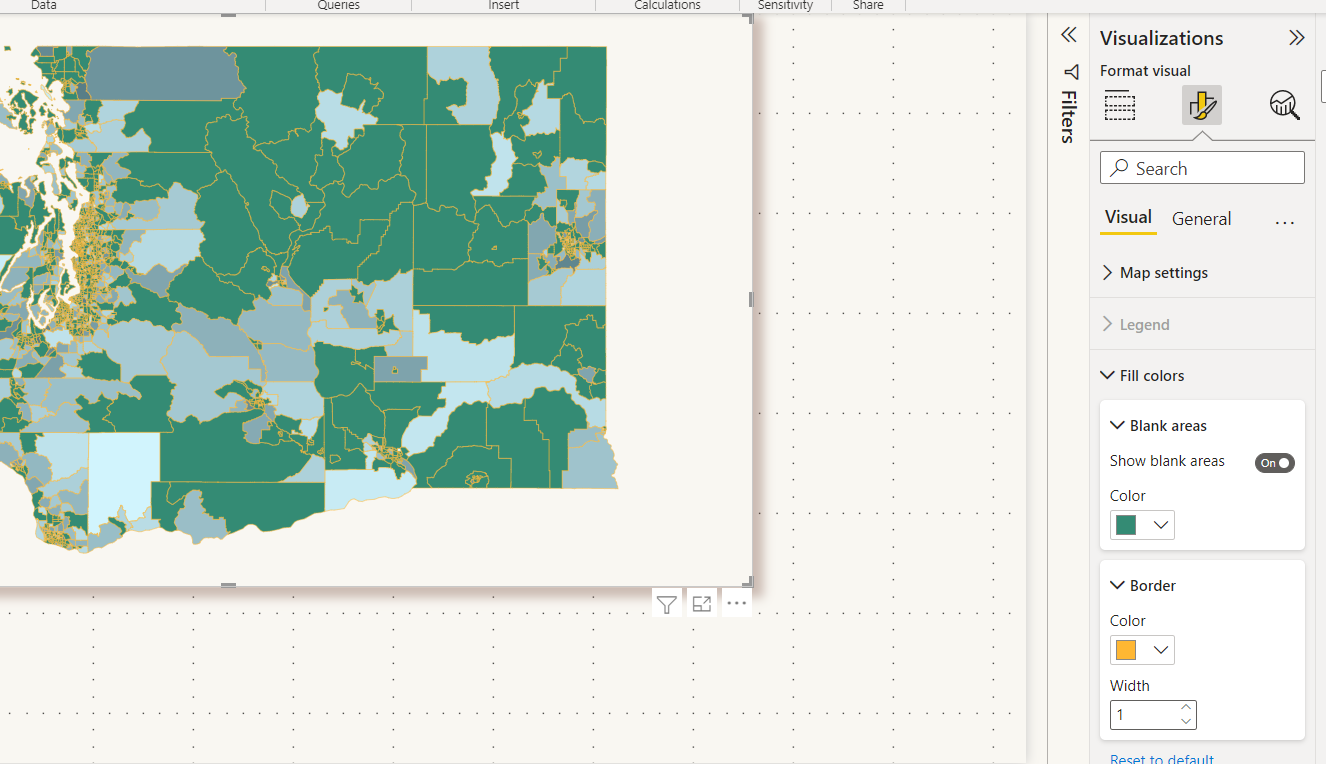 Shape Maps Data Colors Option no longer showing in... - Microsoft ...