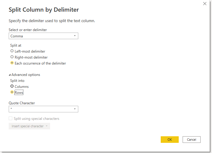 Solved: Splitting Text Column - Tables - Microsoft Fabric Community