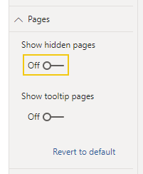 Hiding selected page in Page navigator - Microsoft Fabric Community