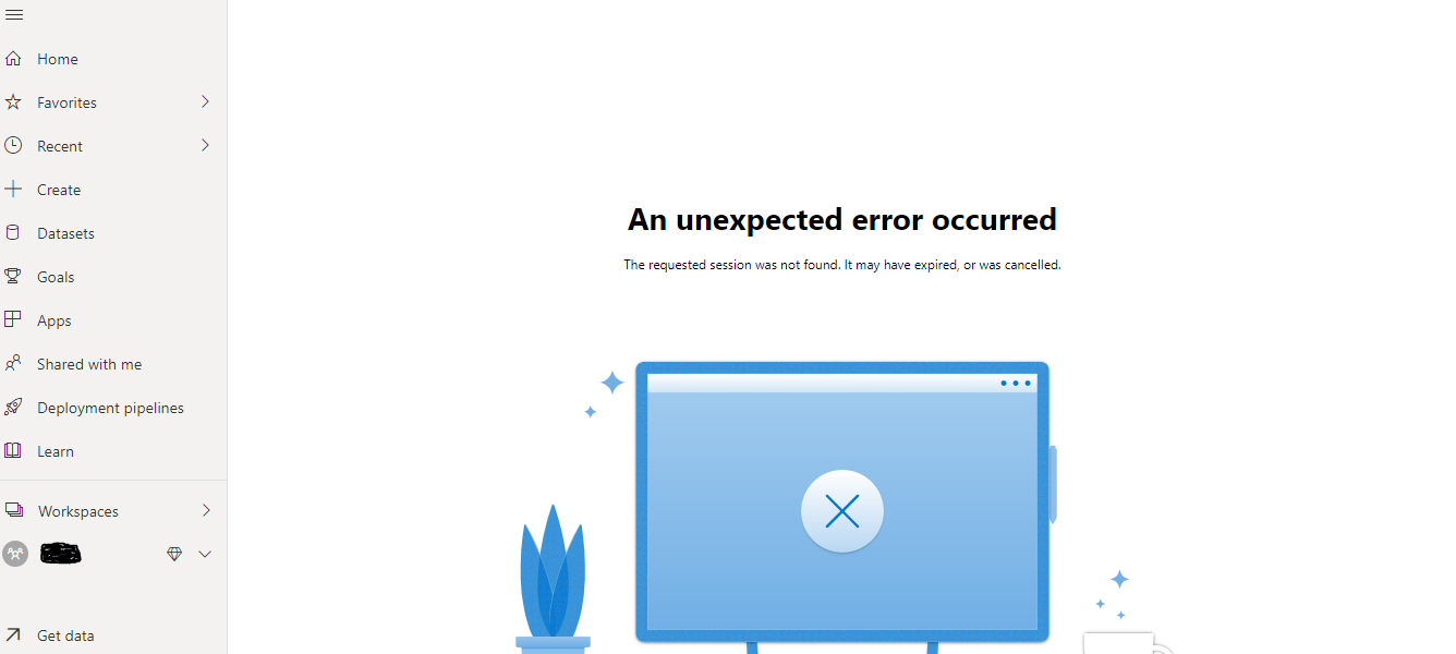 The requested session was not found, Paginated rep... - Microsoft ...