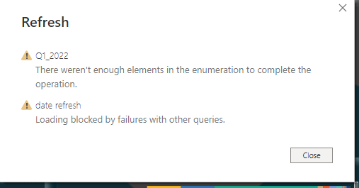 Solved: Refresh issue - Microsoft Fabric Community