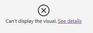 couldn't load the data for this visual - Microsoft Fabric Community