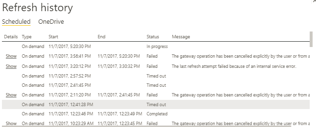 Dashboard refreshing keeps showing timeout - Microsoft Fabric Community