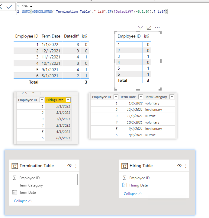 Solved: Create a measure from two tables that are not conn ...