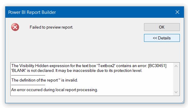 Solved: DAX SYNTAX IN POWER BI PAGINATED REPORTS - Microsoft Fabric ...