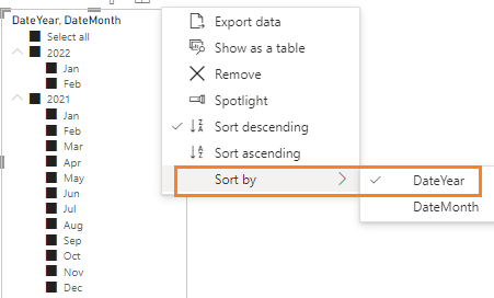 Solved: How to sort Month under Year hierarchy - Microsoft Fabric Community