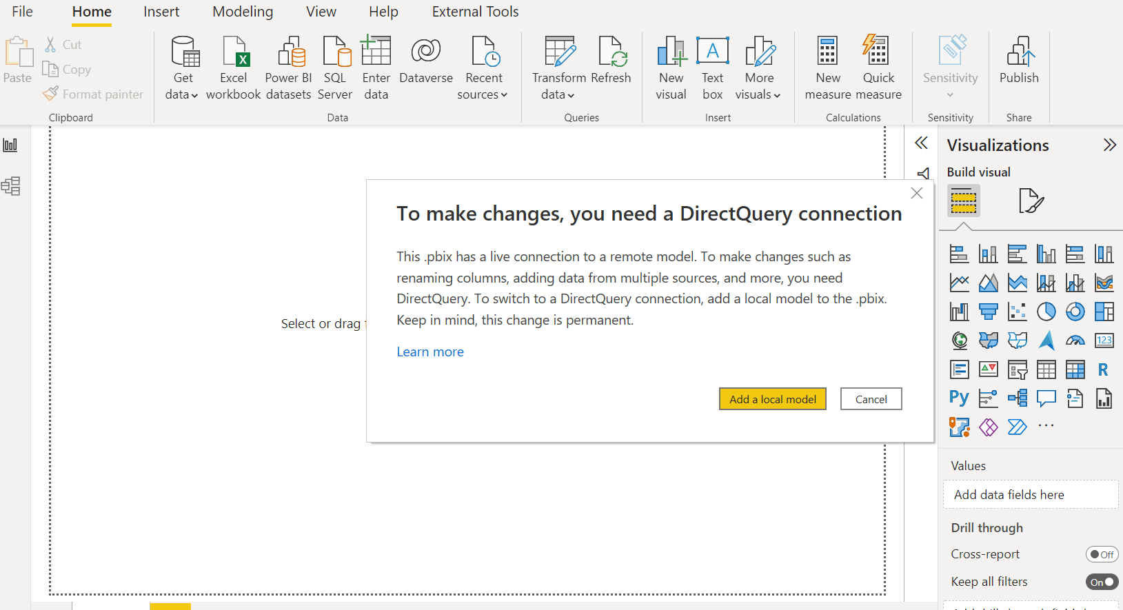 Connecting to Power BI Dataset and Local Excel - Microsoft Fabric Community