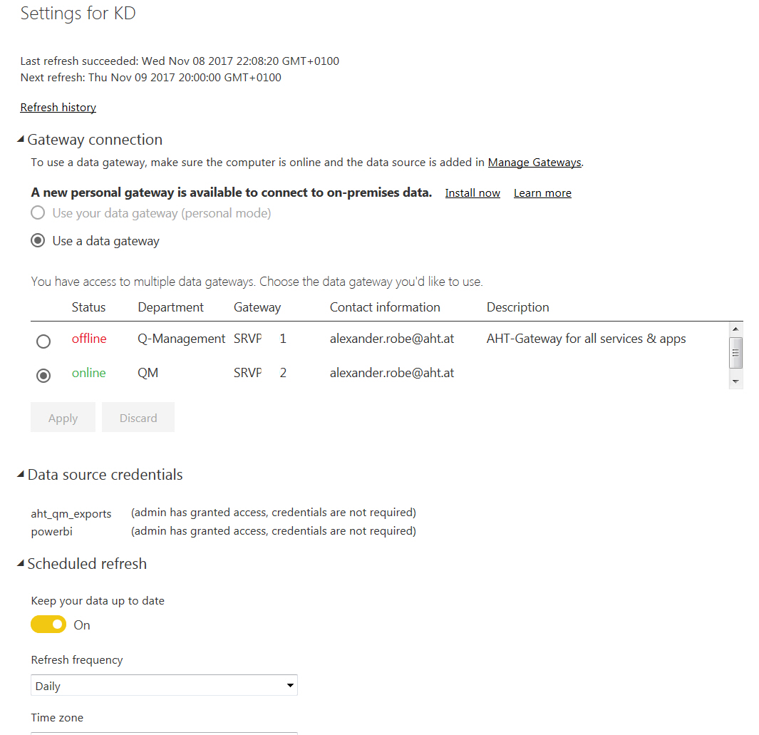 Solved: onPremise Gateway cannot connect to datasources an ...