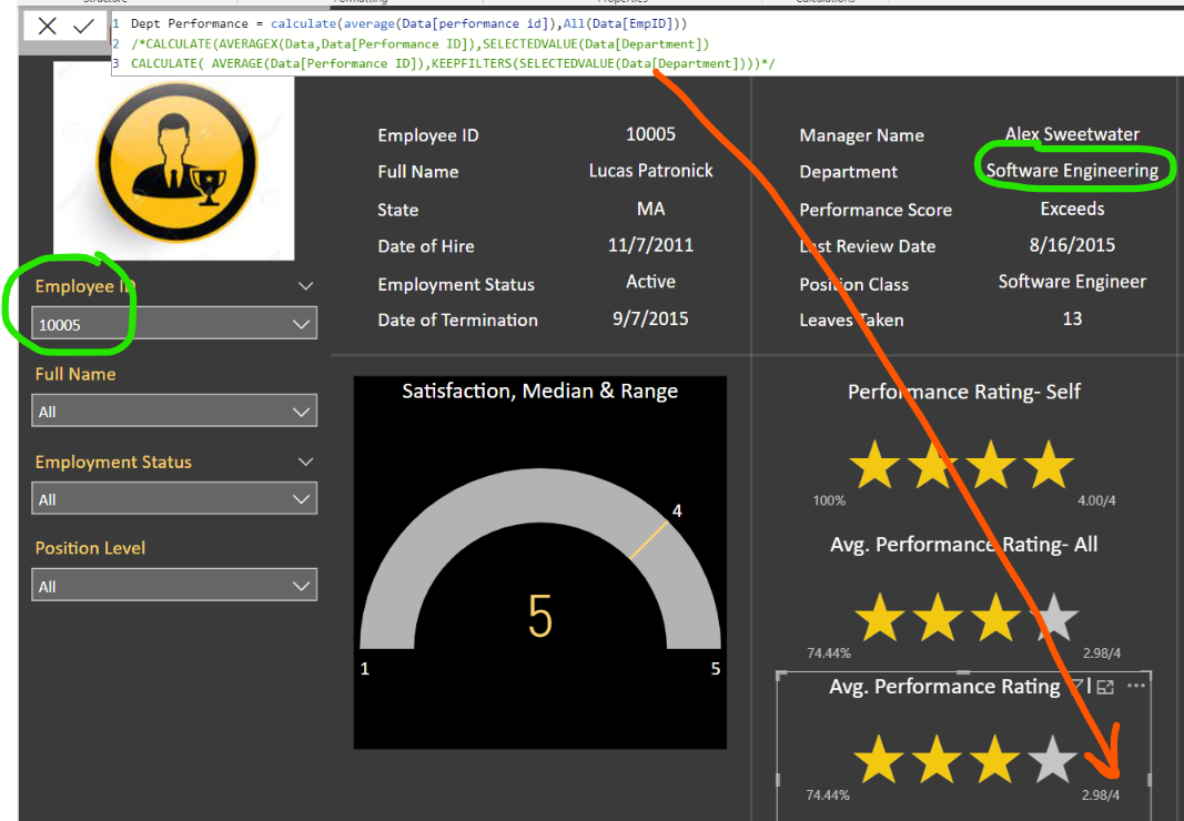 Solved: How to Calculate Average While Keeping One Filter - Microsoft ...