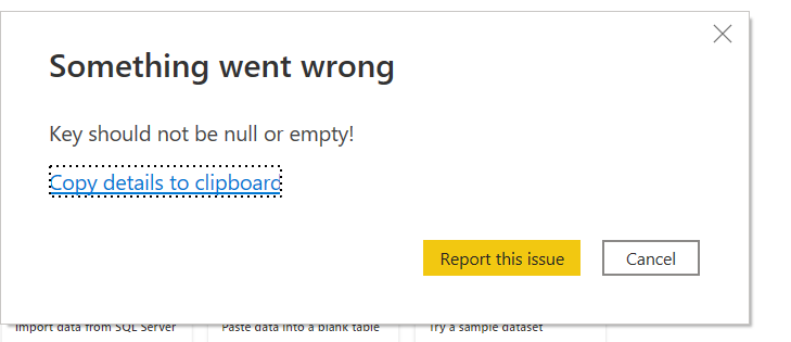 JSON connection Error - Microsoft Fabric Community