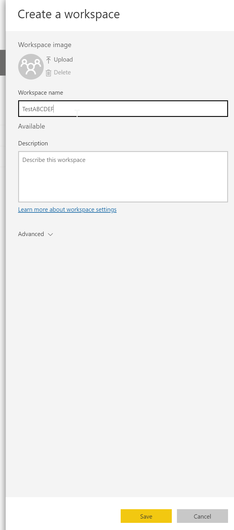 Solved: Error creating new workspace - Microsoft Fabric Community