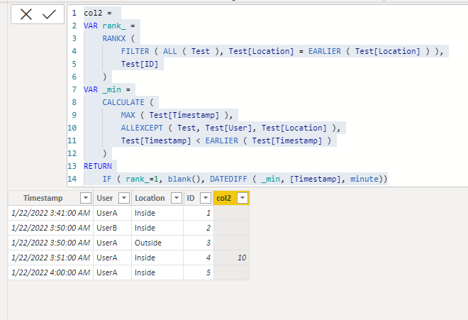 Solved: Date difference between dates in different rows - Microsoft ...