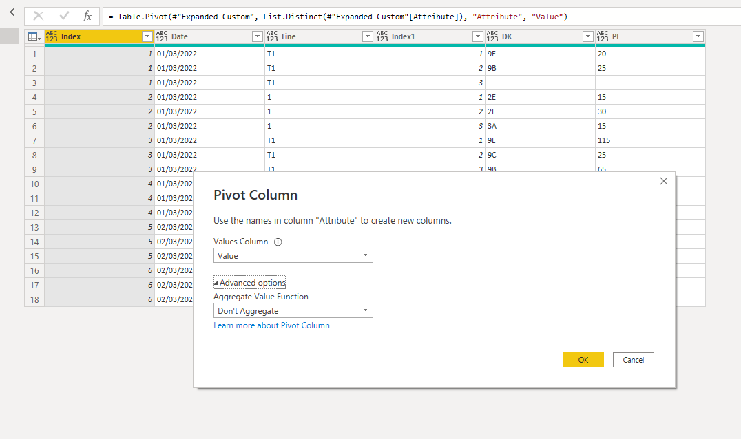 Solved: Reshaping Dataset with Power Query - Microsoft Fabric Community