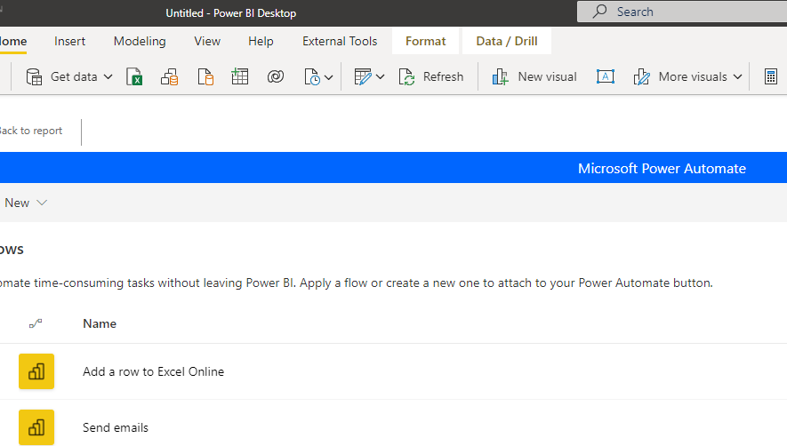 Power automate visual problems - Microsoft Fabric Community