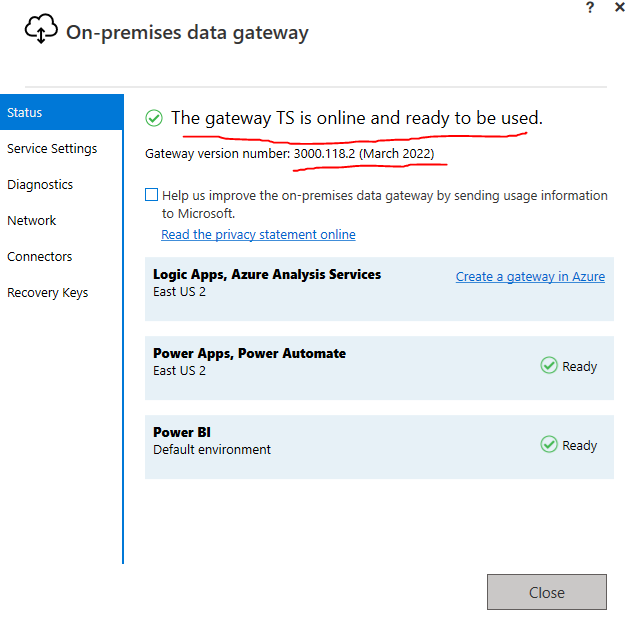 There is no gateway to access the data source...bu... - Microsoft ...