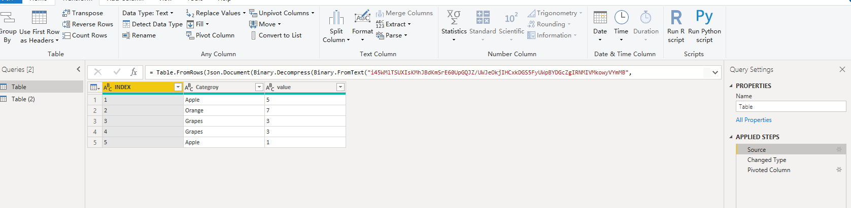 Solved: Pivot column when expected value does not exist - Microsoft ...