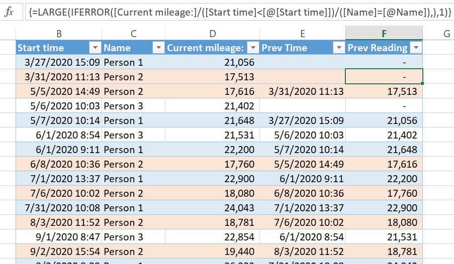 Calculating difference between two values in the s... - Microsoft ...