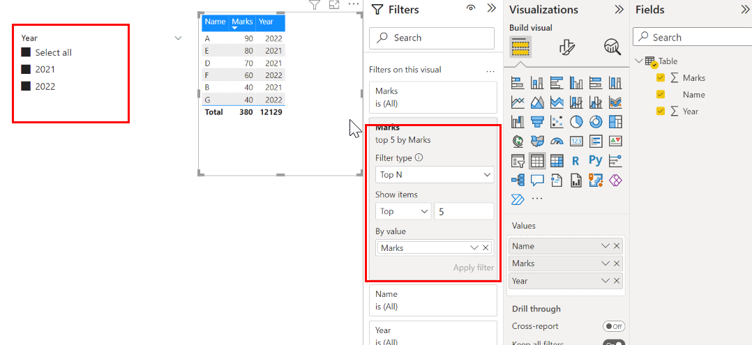 Solved: Issue with table visual with multiple selection in ...