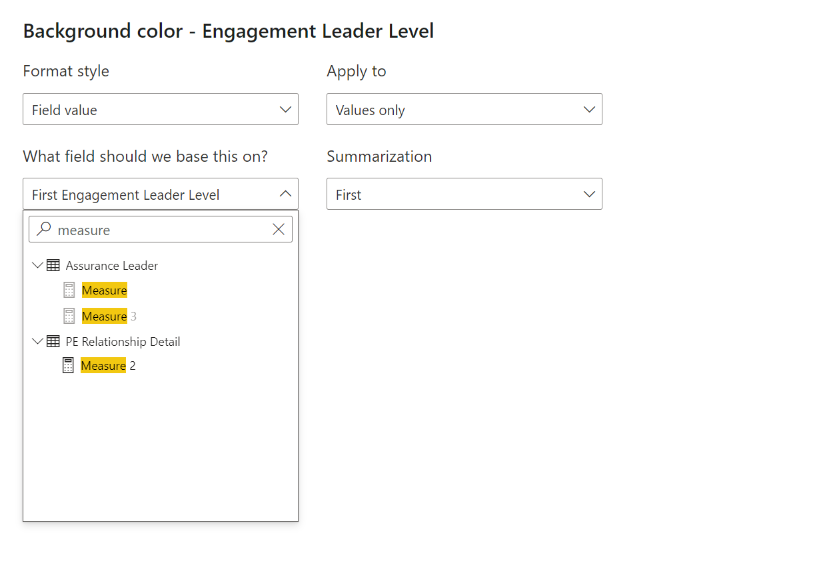 Solved: Background Color manually - Microsoft Fabric Community