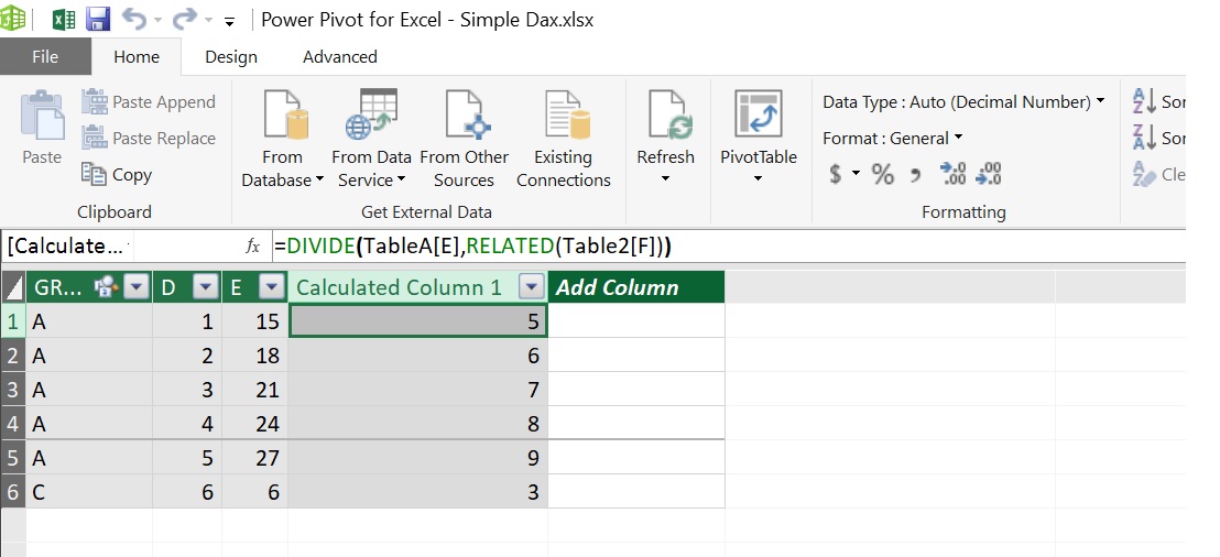 Create a Calculated Column/measure from Different ... - Microsoft ...