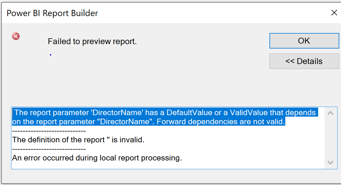Power BI report builder unable to see DAX/MDX in q... - Microsoft ...