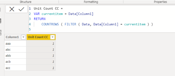 Solved: calculated column with 1 in each row - Microsoft Fabric Community