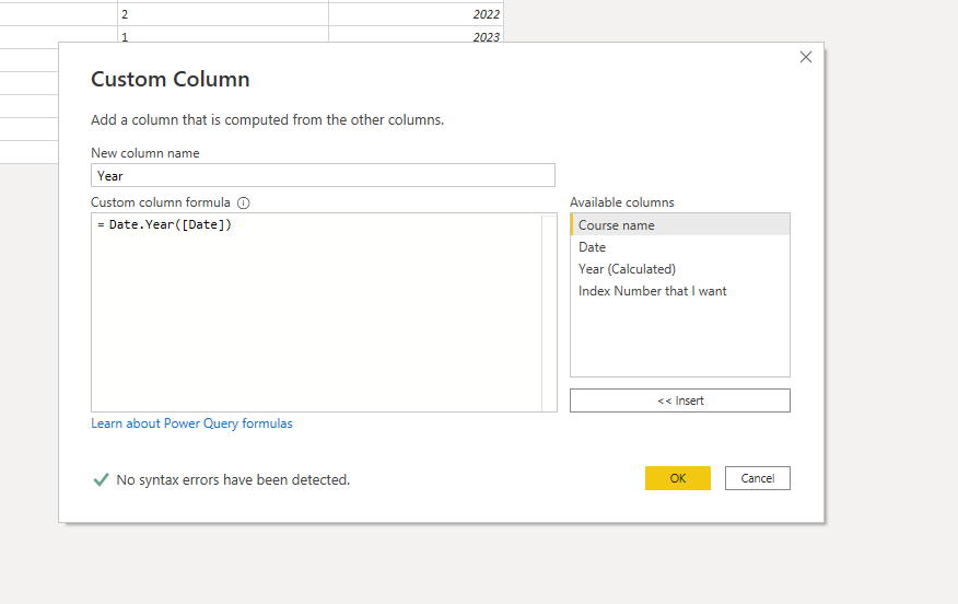 Solved: Creating an Index column based on a calculated col ...
