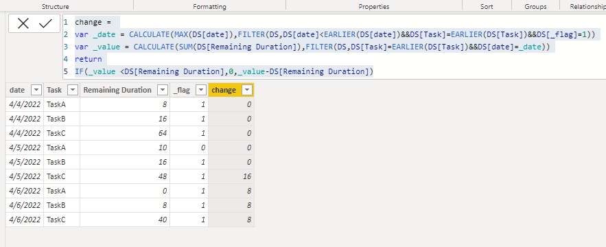 Solved: Difference between two values in same column - Microsoft Fabric ...