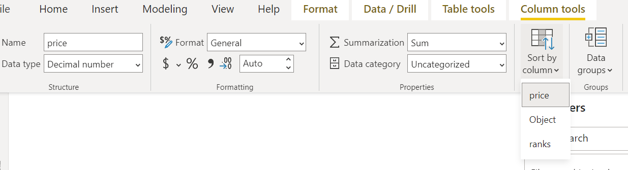 Order Month Column in Pivot Table - Microsoft Fabric Community
