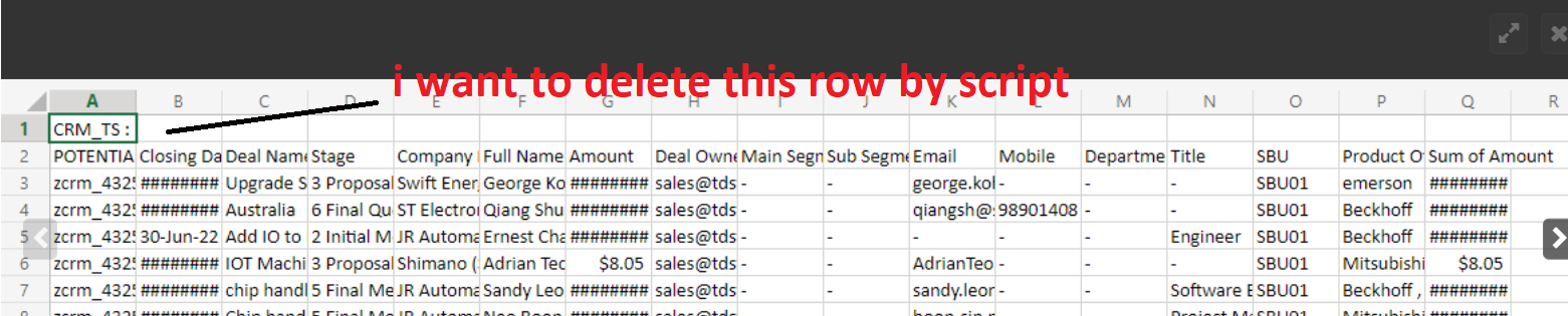 Solved: How to know which line of script which handle firs ...