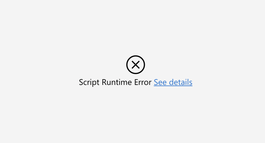 An error occurred while running the script on 'Cor... - Microsoft ...