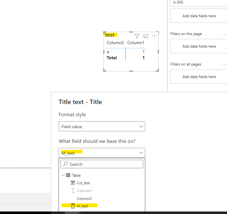 Title FX selecting measure not permitted - Microsoft Fabric Community