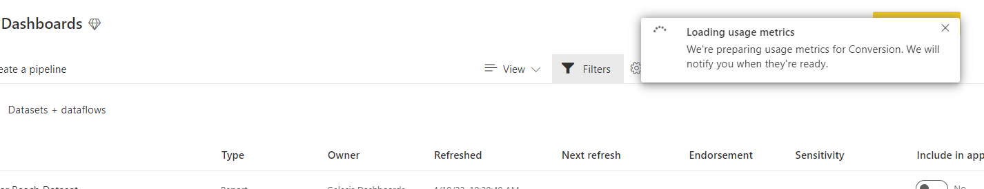 Solved: Power BI Usage Metrics - Microsoft Fabric Community