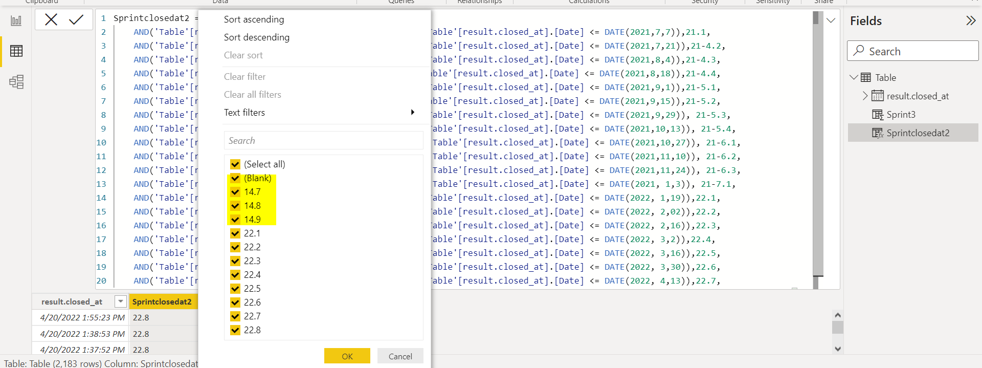 Solved: Switch True Statement Help Needed - Microsoft Fabric Community