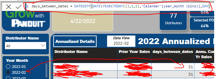 Solved: Days Between Dates Issue - Microsoft Fabric Community