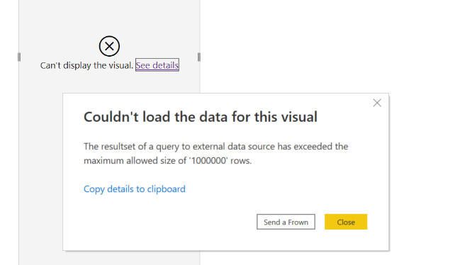Data won't load in a table with a DAX measure. - Microsoft Fabric Community