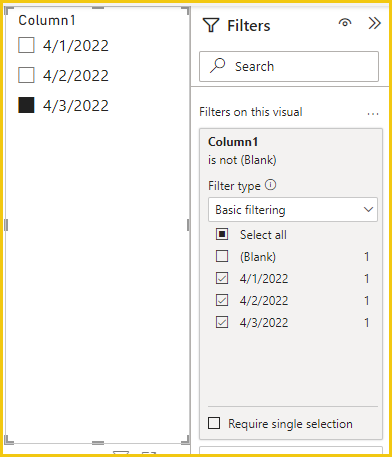 Select and hide "blank" in a date slicer - Microsoft Fabric Community