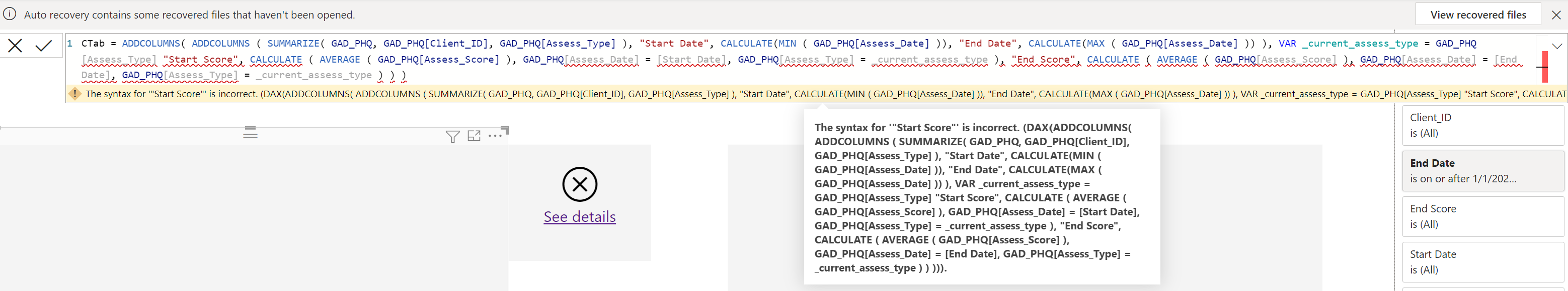 Solved: Add Filter to Calculated Table - Microsoft Fabric Community