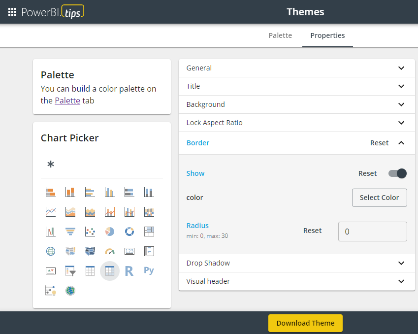 Guide for theme json keywords/format? - Microsoft Fabric Community