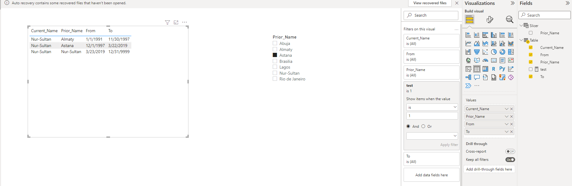 Solved: Use slicer to filter on another value - Microsoft Fabric Community