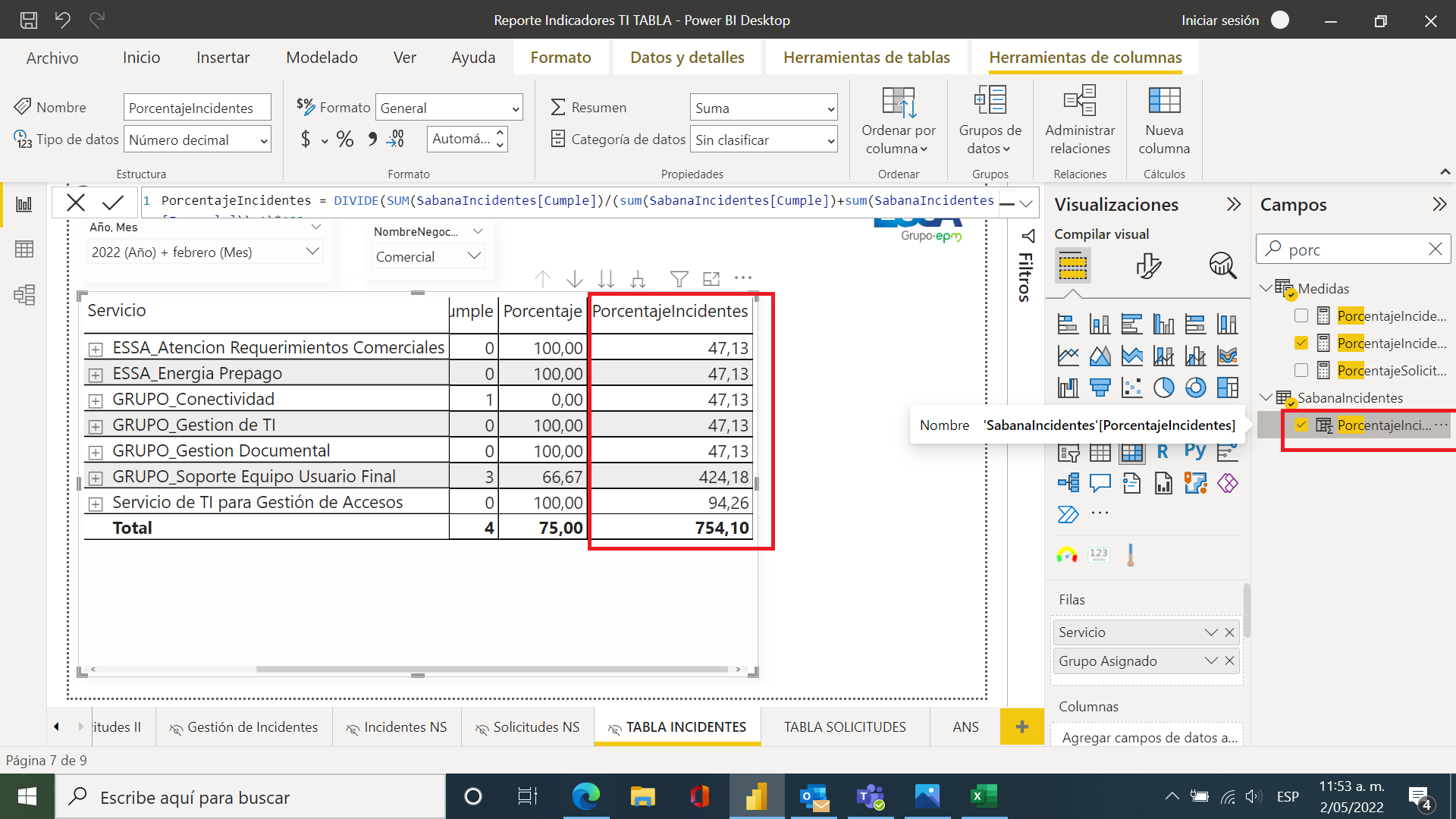 Problem with Calculated Column - Microsoft Fabric Community