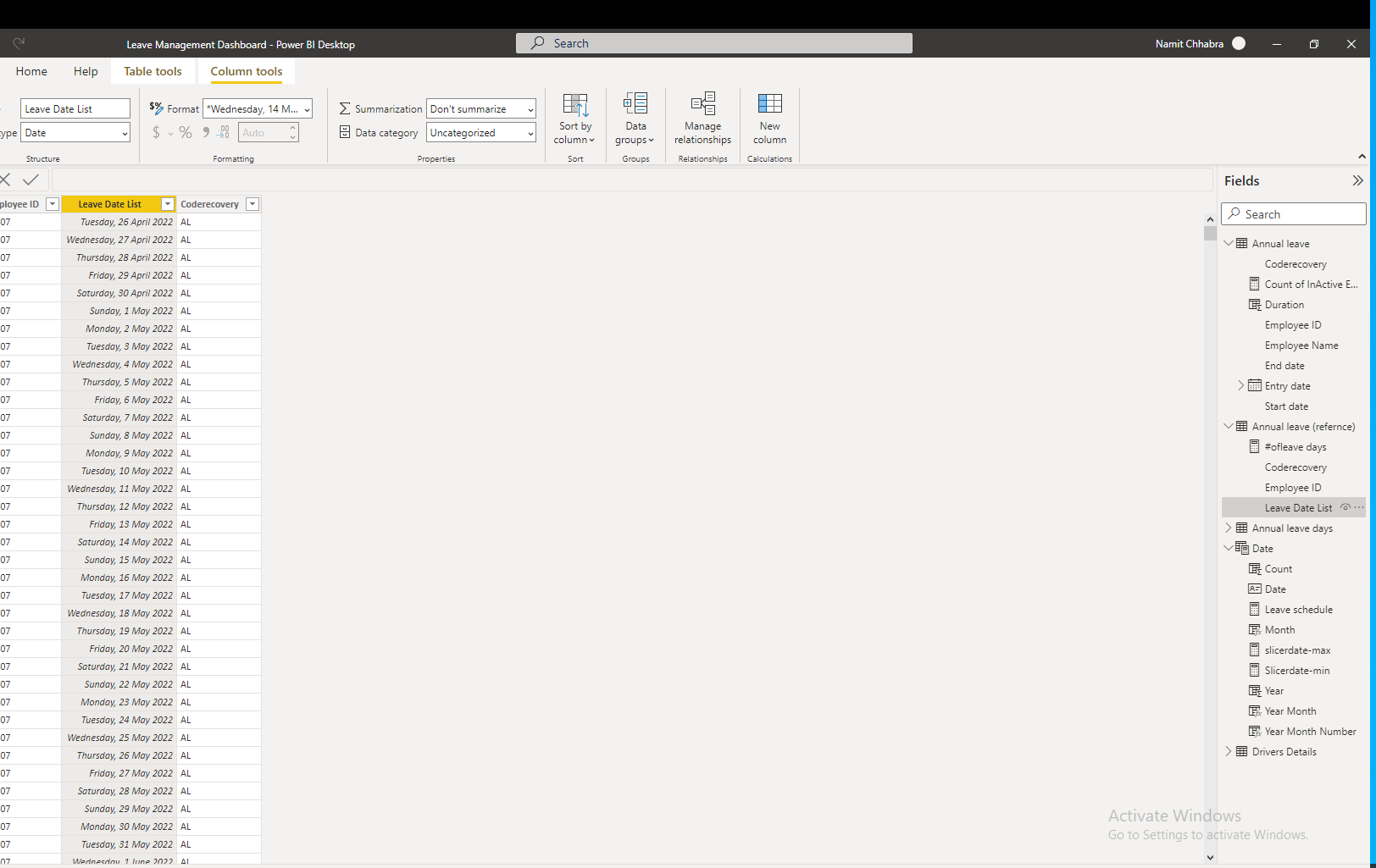 Solved: build Visual calendar- leave management - Microsoft Fabric Community